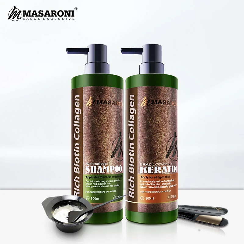 

Massaroni Hair Treatment Hair Straightening Brazilian Karetin Smooth Cream Formalin Long Lasting Smooth Hair Repair