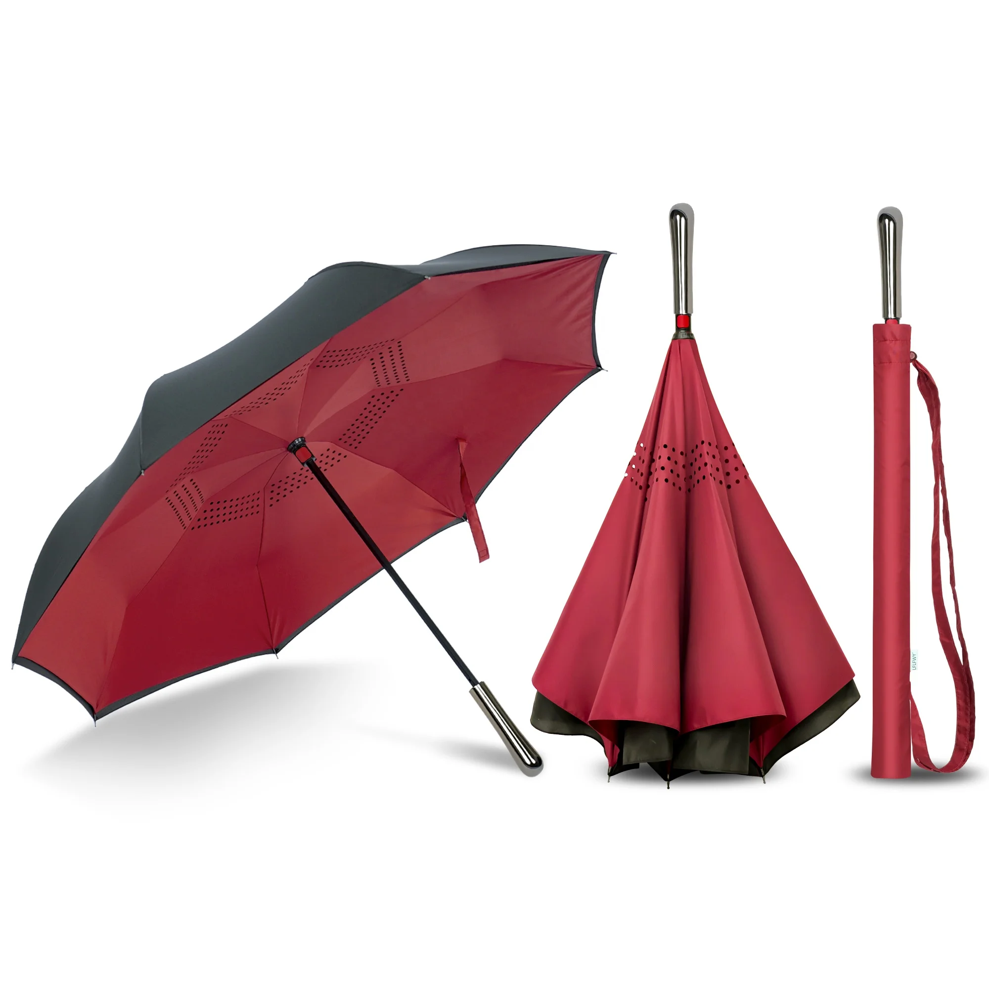 

New Invention Premium Light Double Layer Wind Resistant Eco-friendly Inverted Umbrella for Car