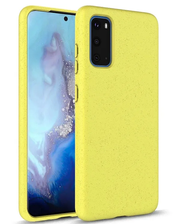 

wheat straw tpu cell phone case for samsung galaxy s20 s20 plus case, Blue,red,grey,black,customized color