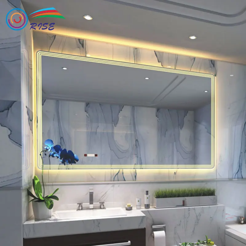 High Quality Backlit Frameless Bathroom Waterproof Intelligent Vanity Led Mirror