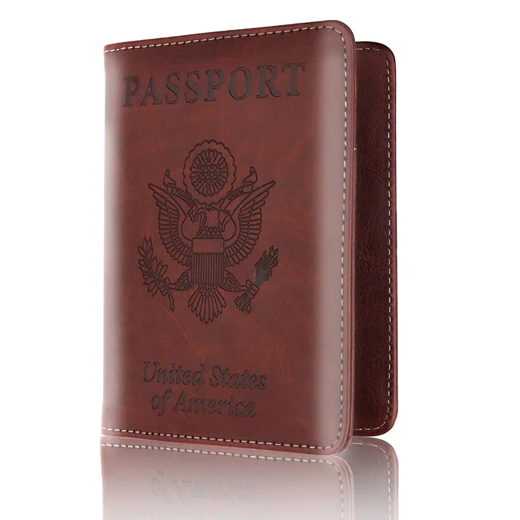 

Amazon Hot Selling New Design Pu Leather Passport Holder, 11 colors in stock