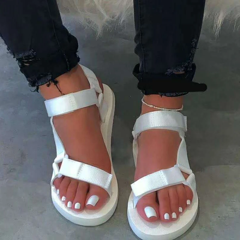 

Ladies Outdoor Beach Slippers 2021 New Women Spring/summer New Soft-slip Non-slip Sandals Foam Sole Durable Sandals, As pictures