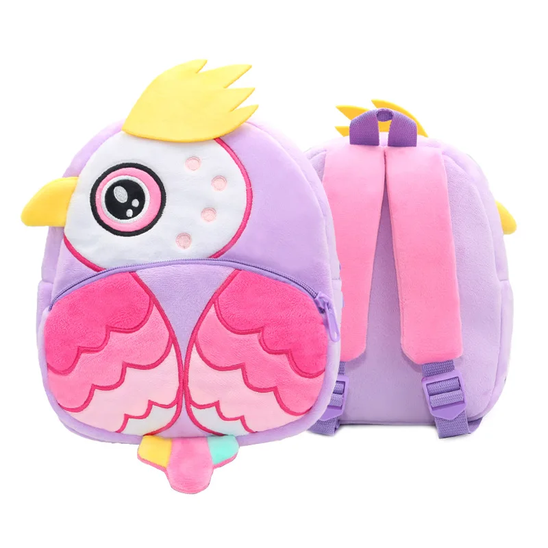 

Amazon Hot Sale Girls School Bag Cute Cartoon Animal Schoolbag Plush Bagpack Baby Toddler bag Outdoor Travel Backpacks for Kids