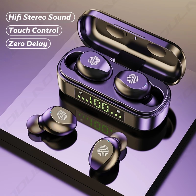 

Wireless 5.0 Headset V8 HiFi Stereo Earphones Sports Headphones Mini Earbuds for Android and iOS Smartphones