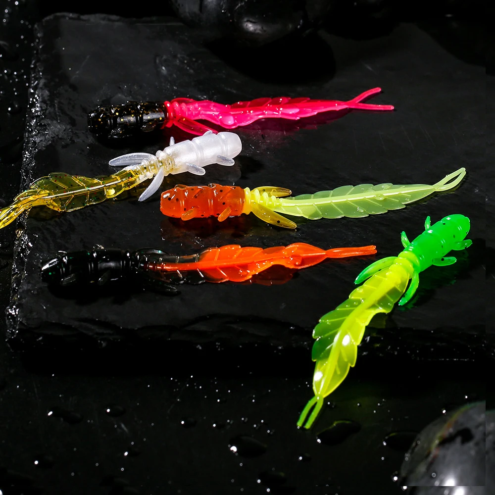 

75mm 12pcs Fishing Wobbler PVC Bass Pike Shad Artificial Swimbait silicone Soft fishing Lures