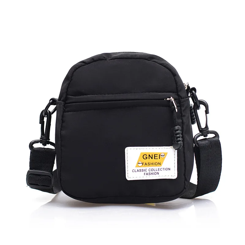 

single shoulder bag small square black crossbody messenger bag sport shoulder bag, Picture color