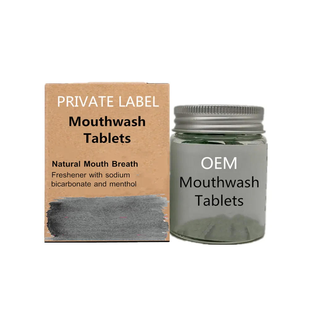 

100% Natural dental tabs Mouthwash tablets for home daily use, Customer required