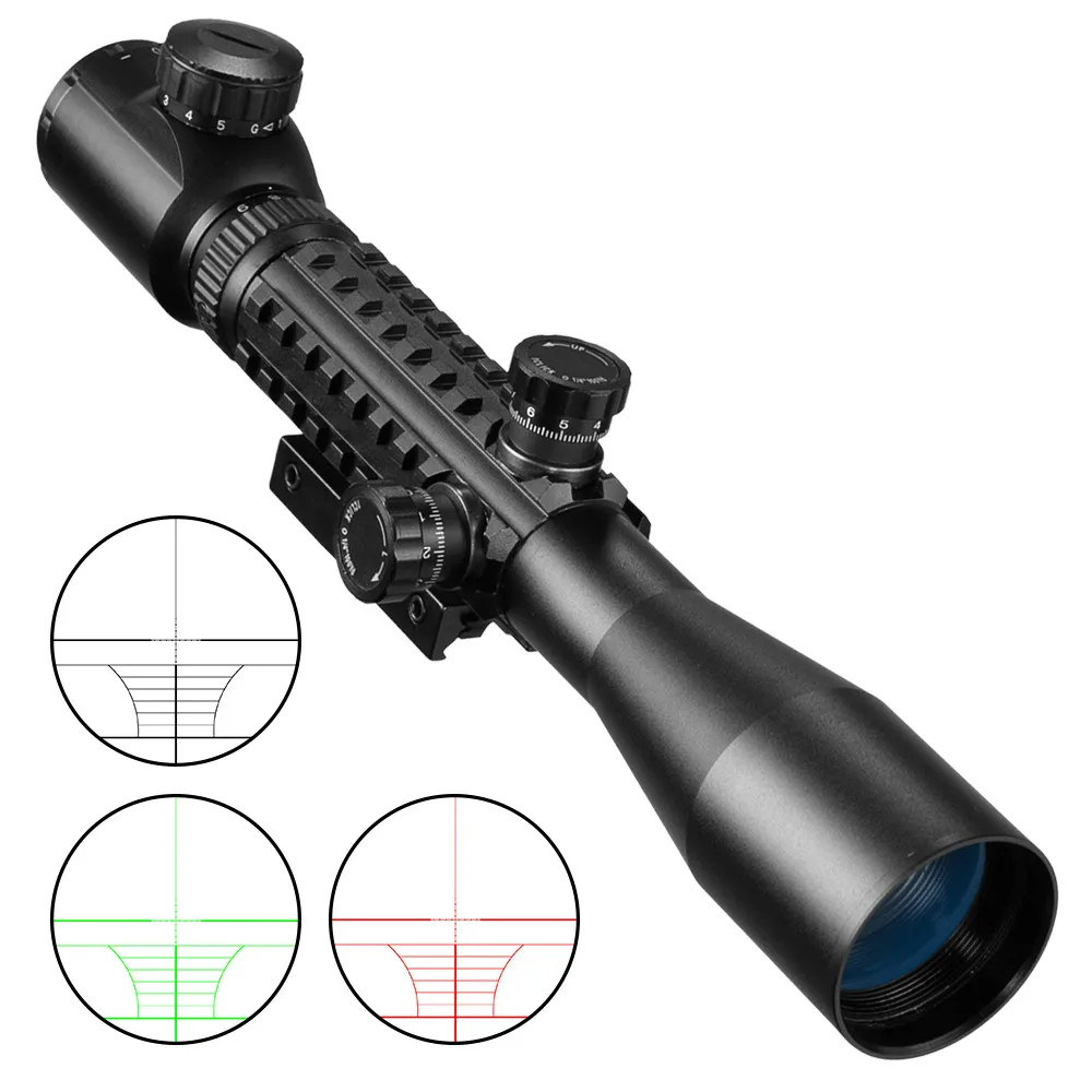 

3-9X40 EG Riflescope Tactical Optics Rifle Scope Sniper Gun Hunting Scopes Airgun Rifle Outdoor Reticle Sight Scope, Black