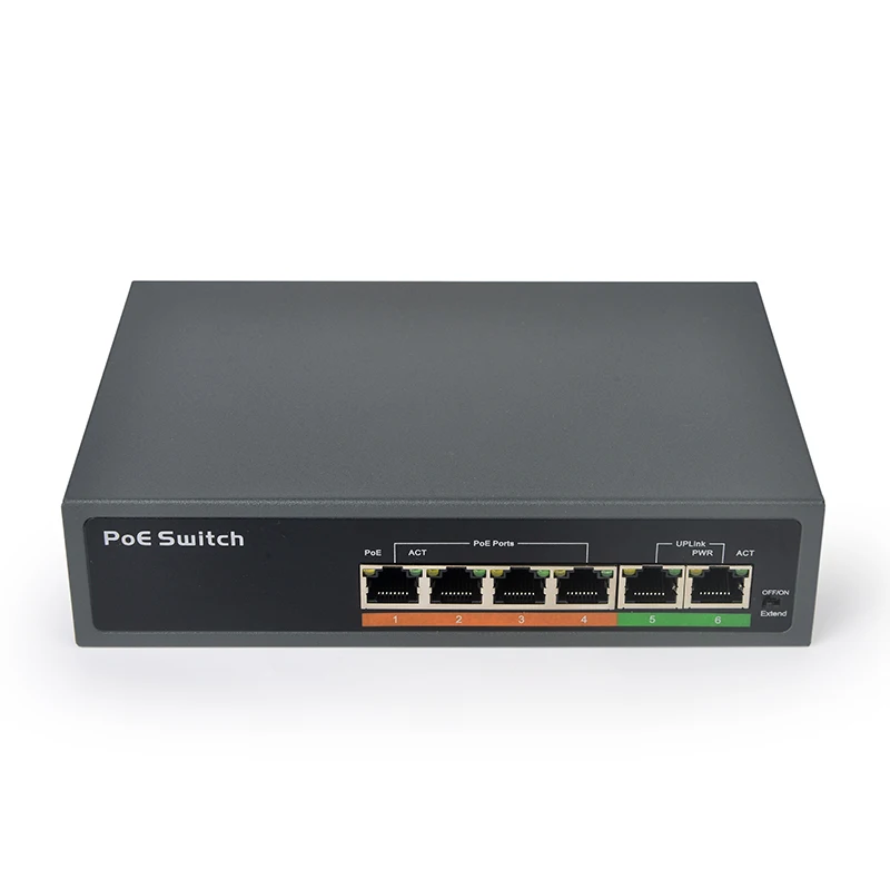 

SDAPO PSE604EX V2.0 POE Network Switch 4 Ports 10/100M POE Switch for IP Camera Power Supply