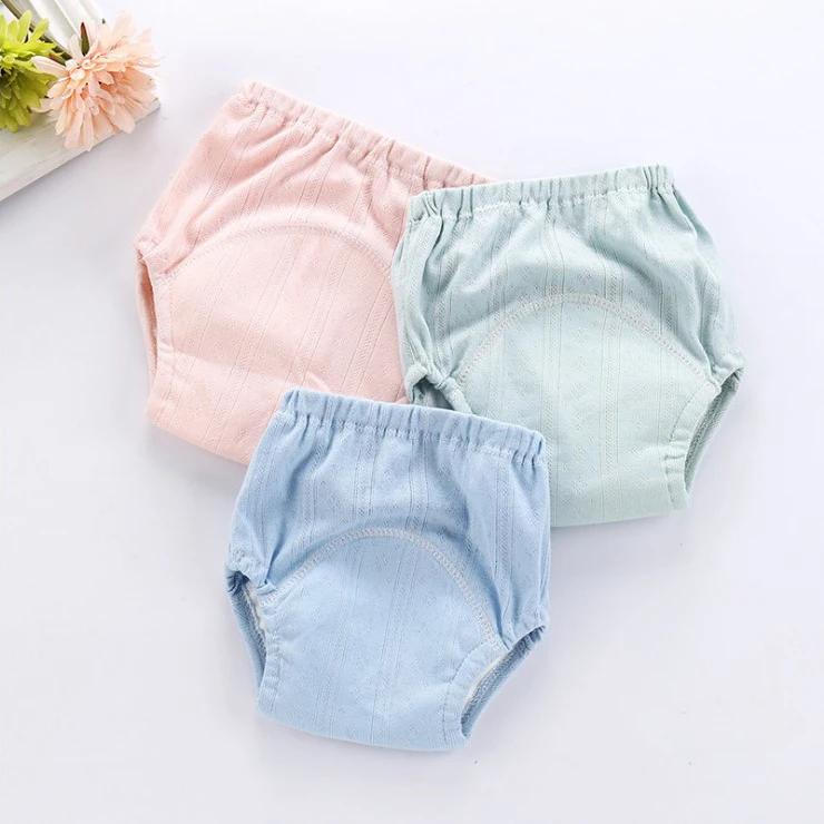 

Washable Baby Diapers 3 Colors Baby Training Pants Sleepy Leak Guard Cotton Baby Reusable Diaper