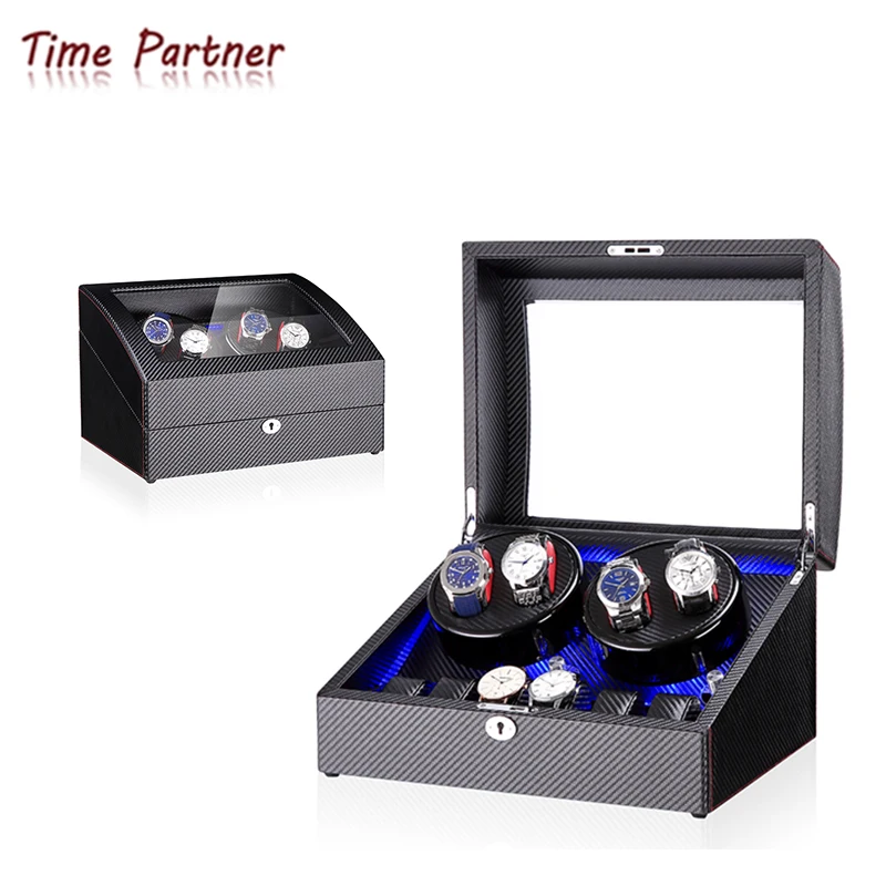

Time partner automatic rotatable watch winder with customized logo, Customized color