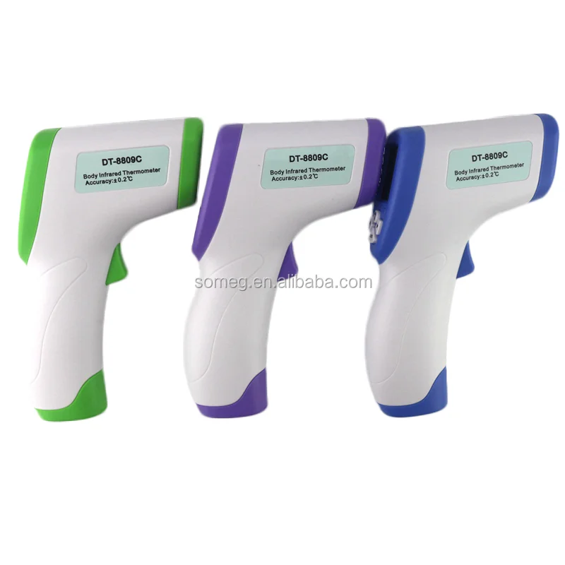 Digital Infrared Thermometer IR Body Temperature Meter for Baby Forehead Surface Non-contact Gun LCD Display Blue/Green/Purple - KingCare | KingCare.net