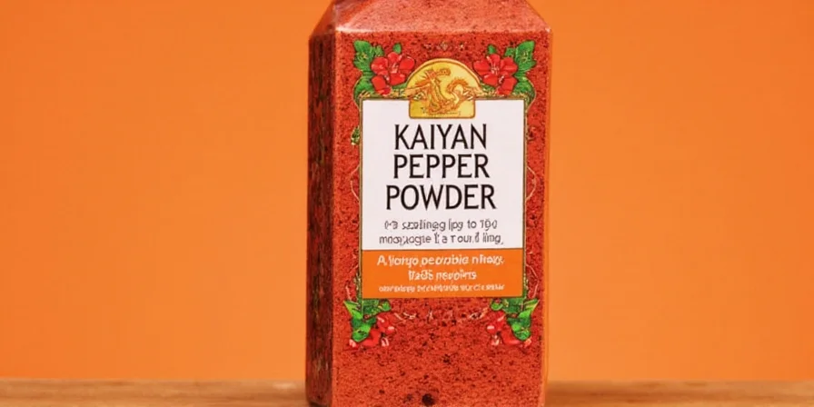 Flavor wheel showing smoky, earthy, and sweet notes of kaiyan pepper