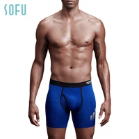 

Sofu running and boxer panties speed dry anti-wear legs underwear for man