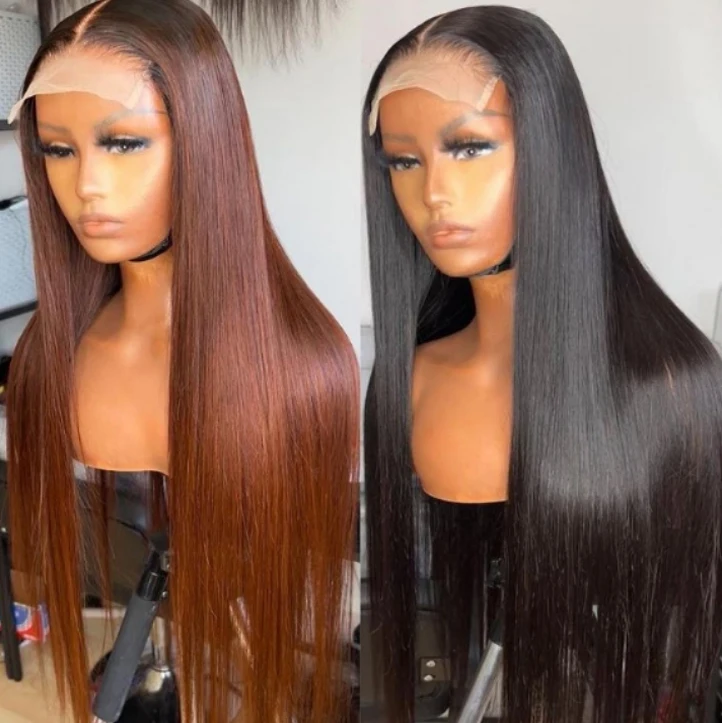 

Silky Straight Human Hair Transparent Hd Full Lace Wig,With Baby Hair Hd Lace Front Wig,Virgin Glueless HD Lace Wigs