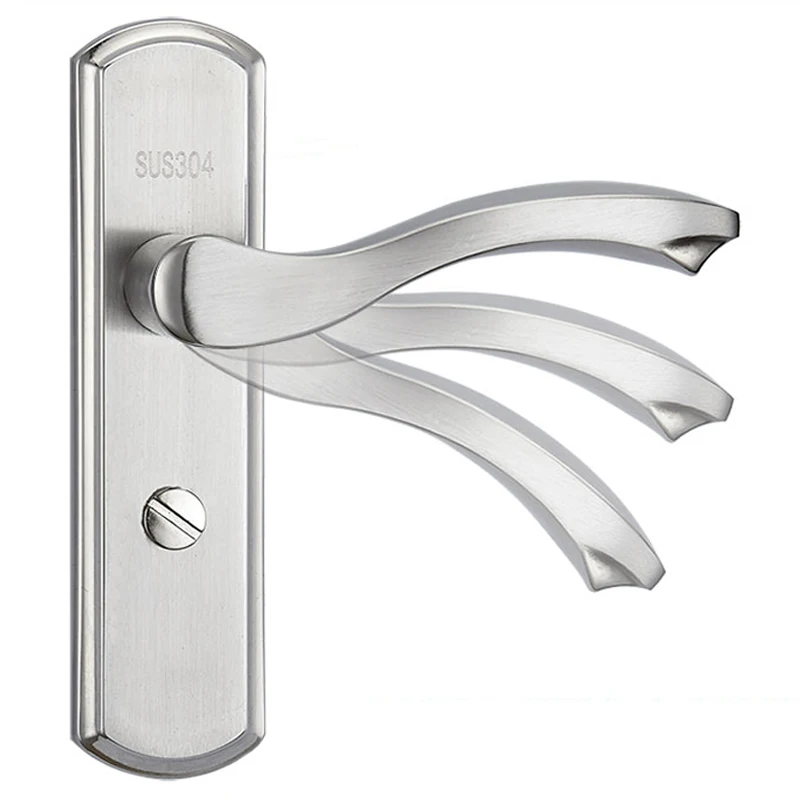 

High Quality European Stainless Steel 304 Door Handle For Bathroom Door