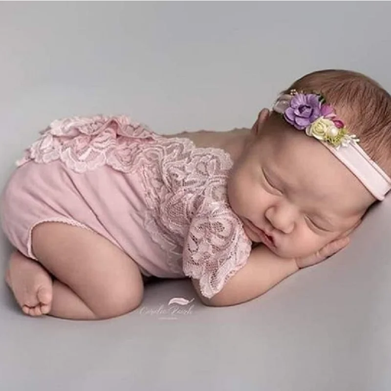

Newborn Photography Props Baby Photo Clothing Lace Mesh Romper Clothing Newborn Photo Studio Clothing Shooting Props