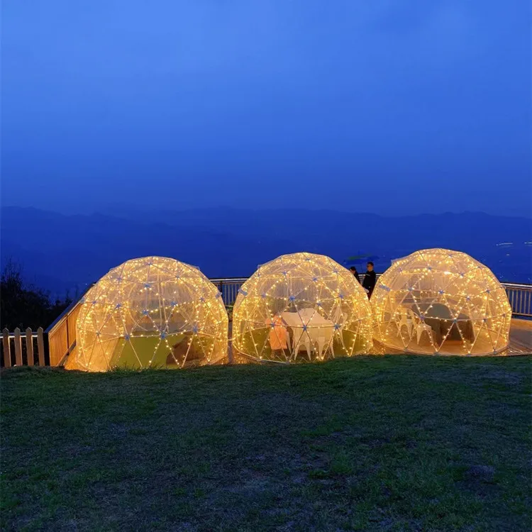 

Transparent geodesic outdoor waterproof dome tent for garden part tent luxury resort tent