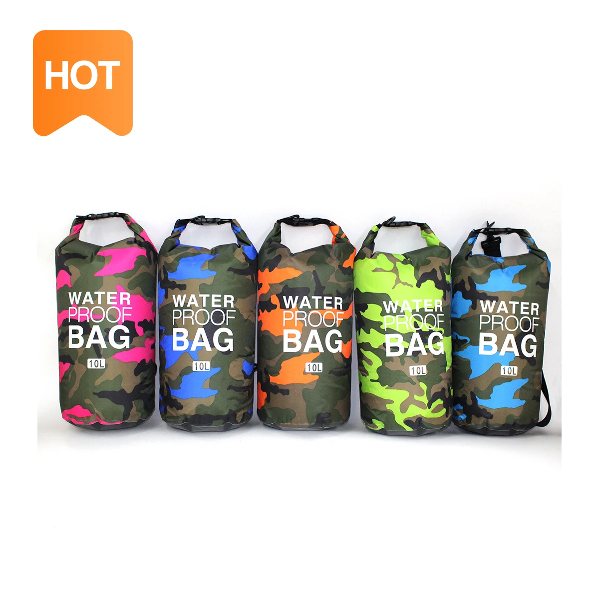 

Hot Sale Beach Pvc Waterproof Dry Bag 5L 10L 20L 30L Camo With High Quality, Customized color