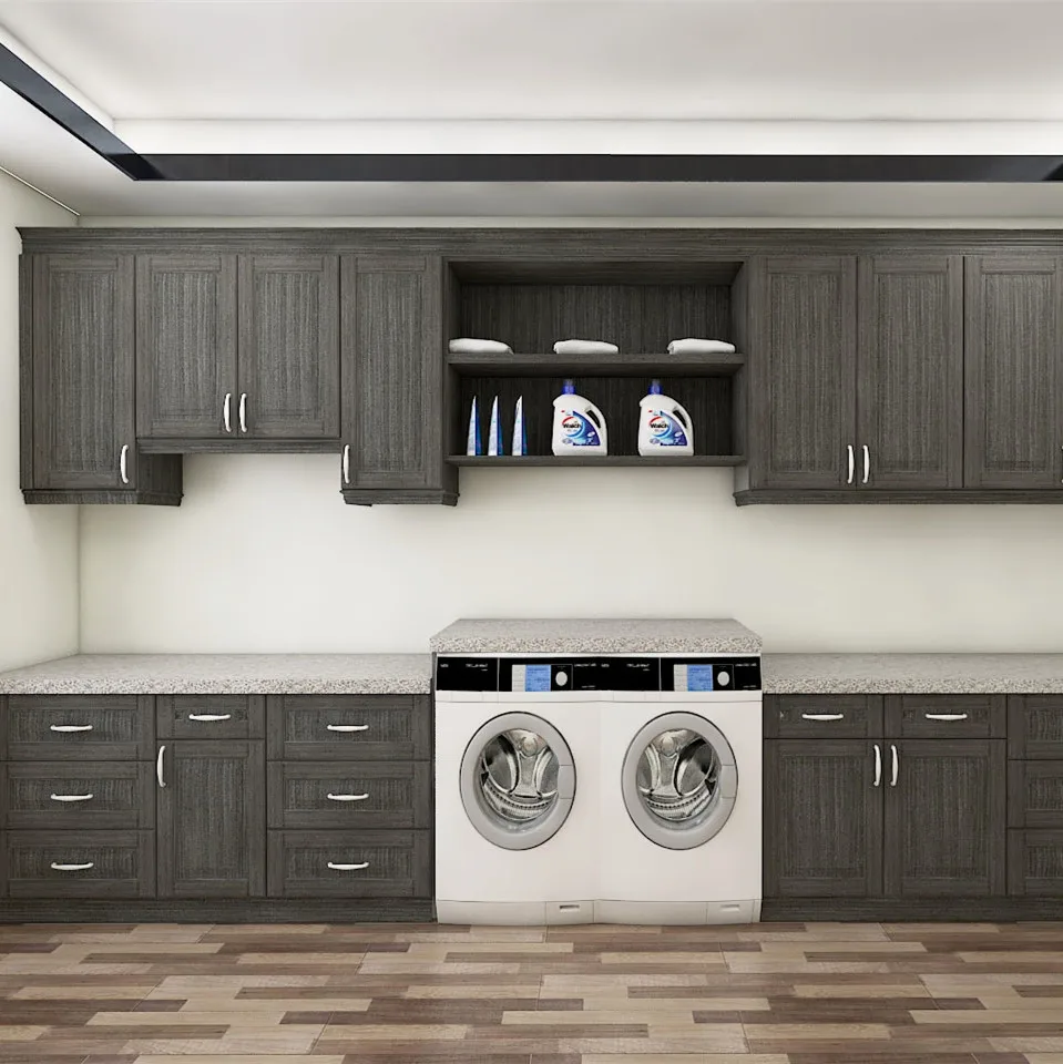 laundry cabinet Custom Laundry Room Storage Cabinet With Sink Made In China