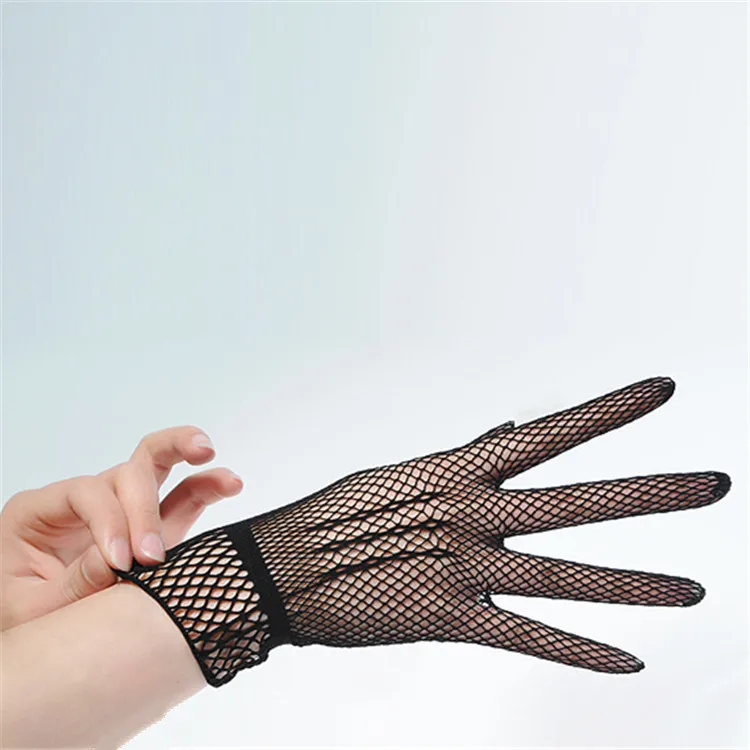 
Women Wedding Short Fishnet Gloves 