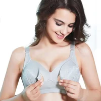 

Wholesale Thin Large Size Nursing Brassiere Front Open Feeding Pregnant Women Push Up Maternity Bra Breastfeeding