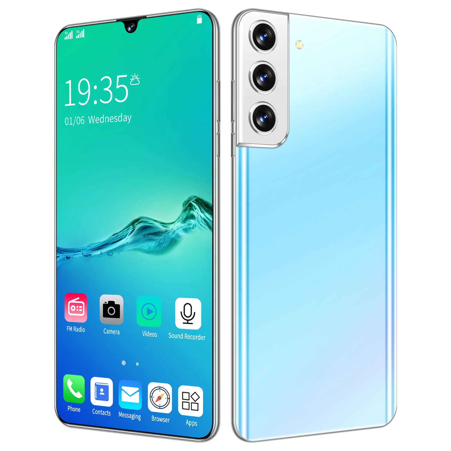 

2021 New Hot-sale S21 + 16GB+512GB Android11 Original Unlocked Smartphone Dual SIM OEM Mobile Phones AMOLED Digging Screen
