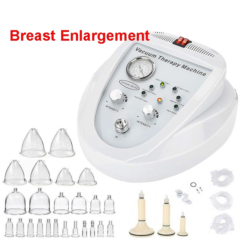 

Cupping Breast Massager Vacuum Therapy Buttocks Lifting Machine / Buttock Breast Enlargement Pump Machine, White