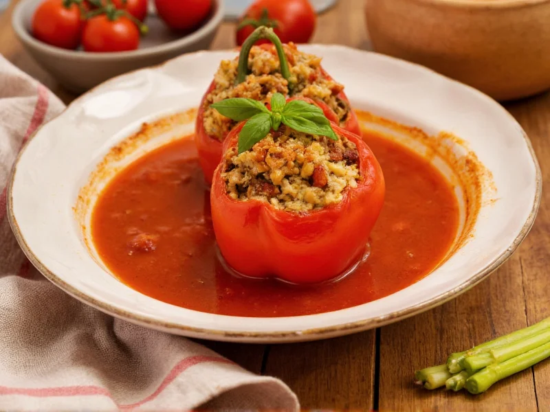 Classic Stuffed Peppers with Tomato Soup Recipe