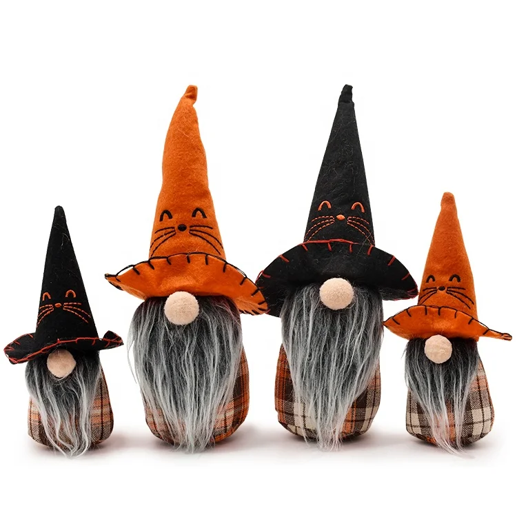 

Handmade Nisse Scandinavian Faceless Doll Halloween Witch Gnomes Plush for Tier Tray Decor, Customized color