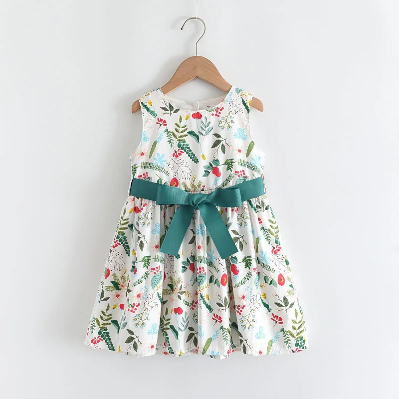 

B54574A Kids dress lovely girls 2021 summer fashion floral A-line dress, Shown