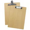 Factory direct sale wholesale price custom hanging file folder wood clip board wooden A4 size clipboard