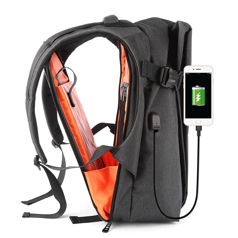 

MOYYI Qualities product fashion xford laptop backpack Custom Travel Durable Waterproof School Bags Hiking Travelling Backpack, Dark gray, cool black, light gray
