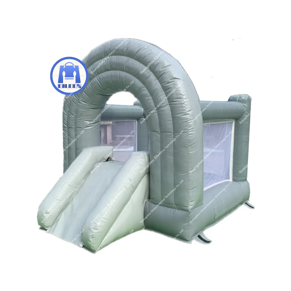 

Kids Outdoor party bouncing house white bounce house wedding bouncer inflatable