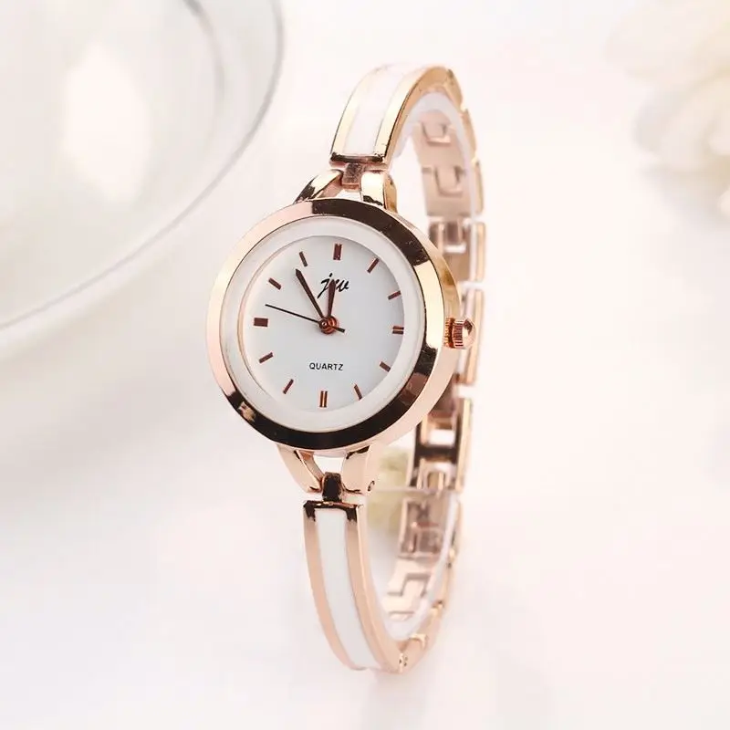 

Classical Simple Fashion Silver Girl Round Quartz Analog Women's Bracelet Watch Wirstwatch Accessories