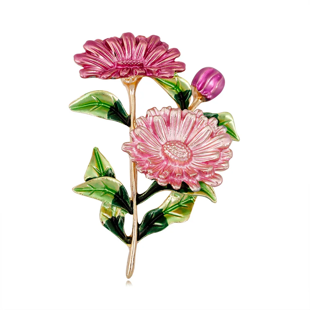 

Enamel Rose Flower Brooch Pin Jewelry Sunsky Flower Brooches Cheap Rhinestone Rose Shape Brooch