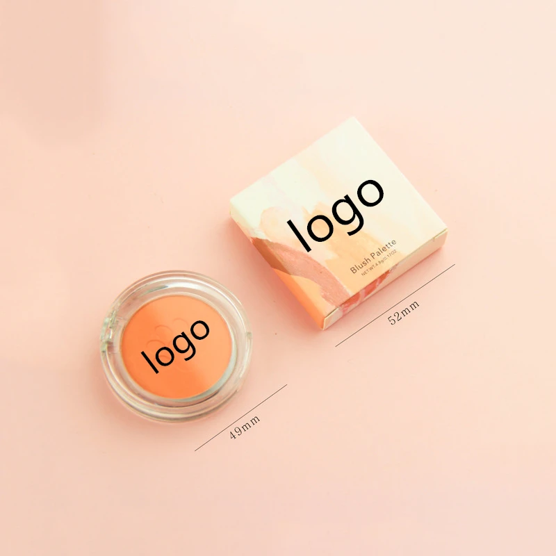 

vegan Face cosmetics 10 colors pink red cat claw blush makeup palette With Names private label