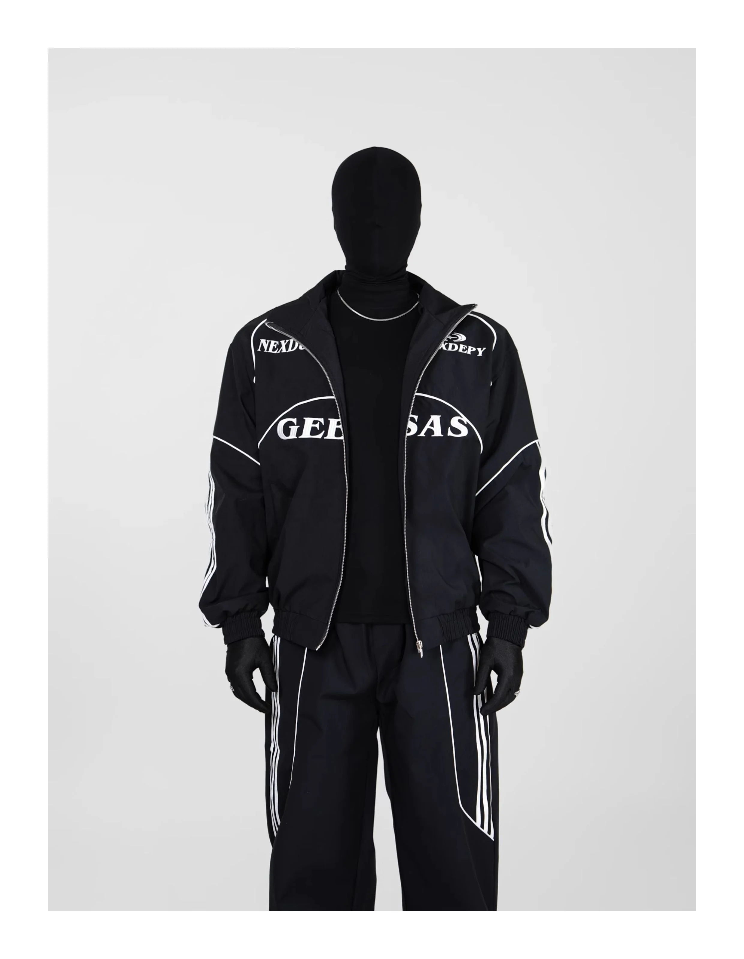 Reflective Screen Printed Nylon Tracksuit