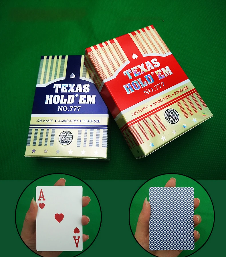 

Card Sale Premium Plastic PVC Texas Hold Em Playing Cards High Quality Poker Playing Cards for Wholesale Casino Supplier, Two styles