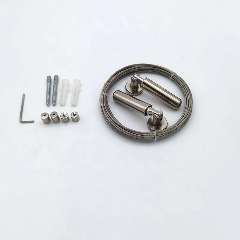 

Adjustable Curtain Wire Kit, Stainless steel color