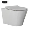 High Quality sanitary ware two piece public wall hanging toilet with low price