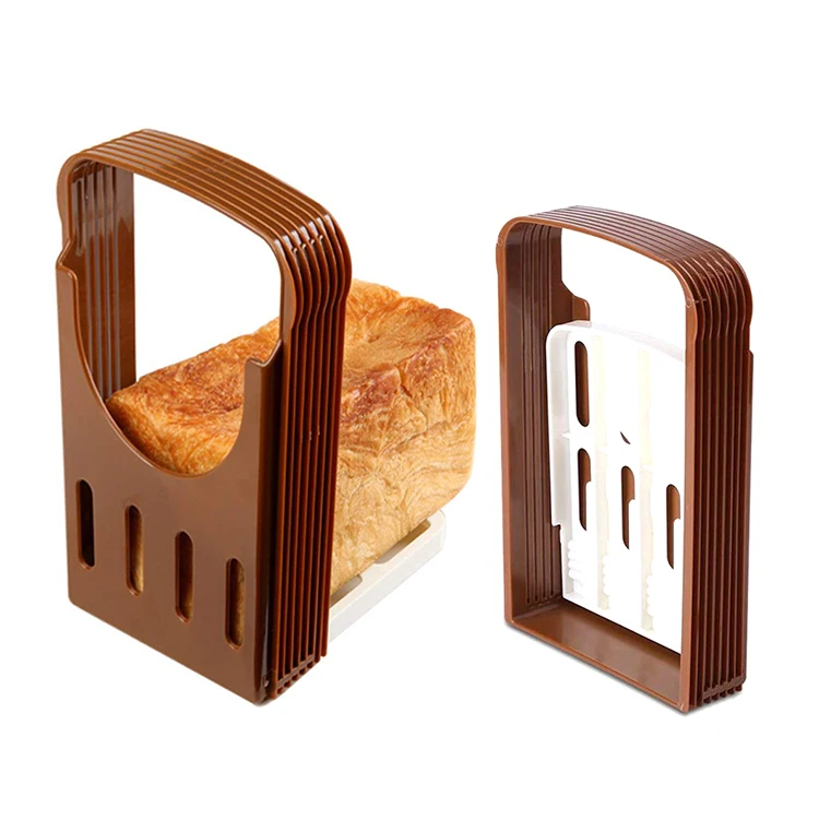 

Best Selling 2021 New Arrival Products Kitchen Baking Tools Manual  Plastic Bread Slicer Toast Loaf Cutter Cake Maker, Brown