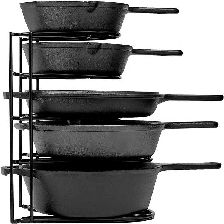 

Best Selling Heavy 5 Tier Black Color Design Kitchen Organizer Storage Racks