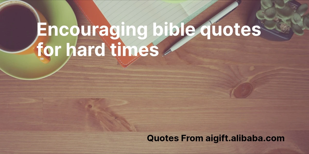 encouraging bible quotes for hard times