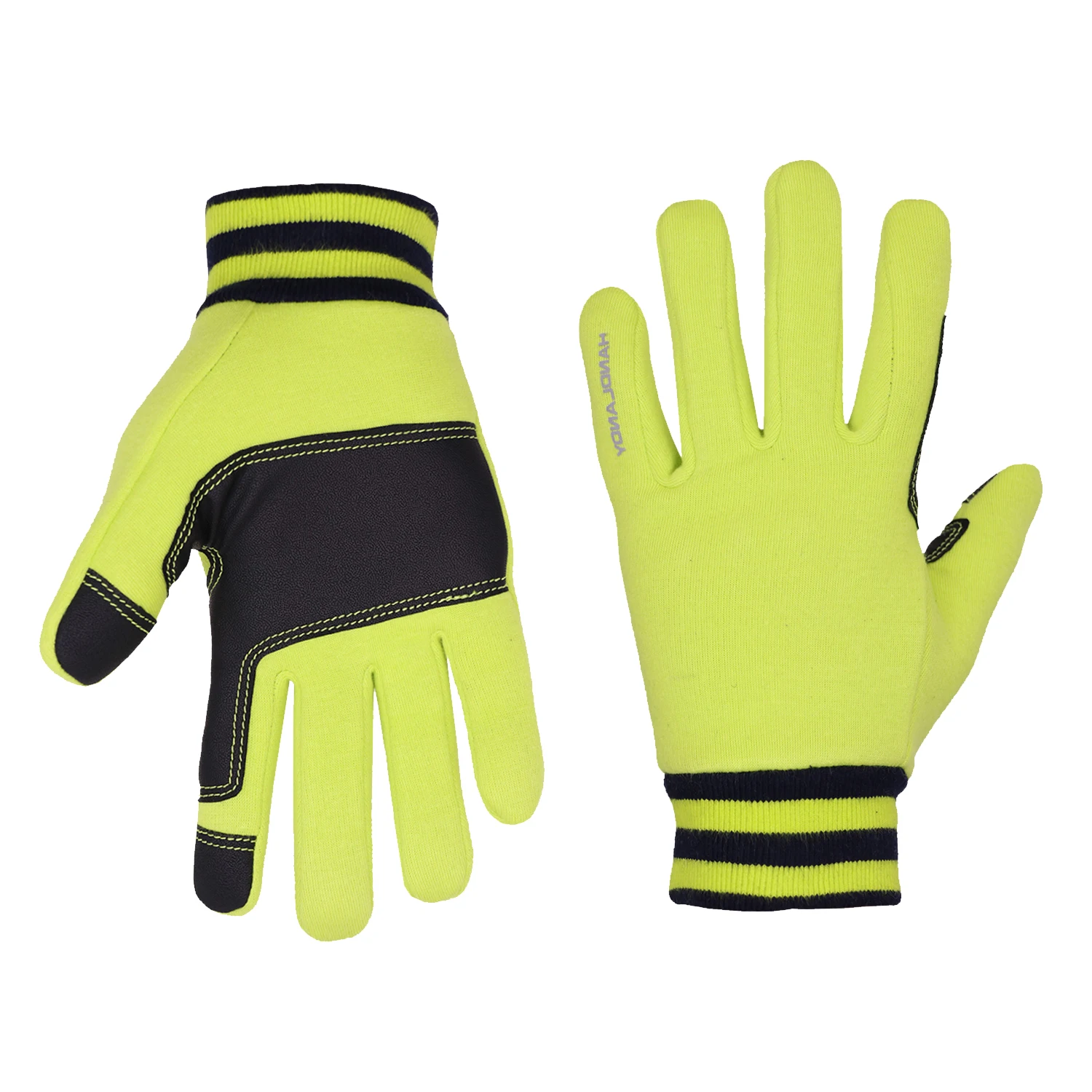 

PRISAFETY Yellow Soft Warm Winter Kids Gloves Outdoor Sport Gloves Touch Screen Running For Little Boys and Girls, Yellow/any customized color