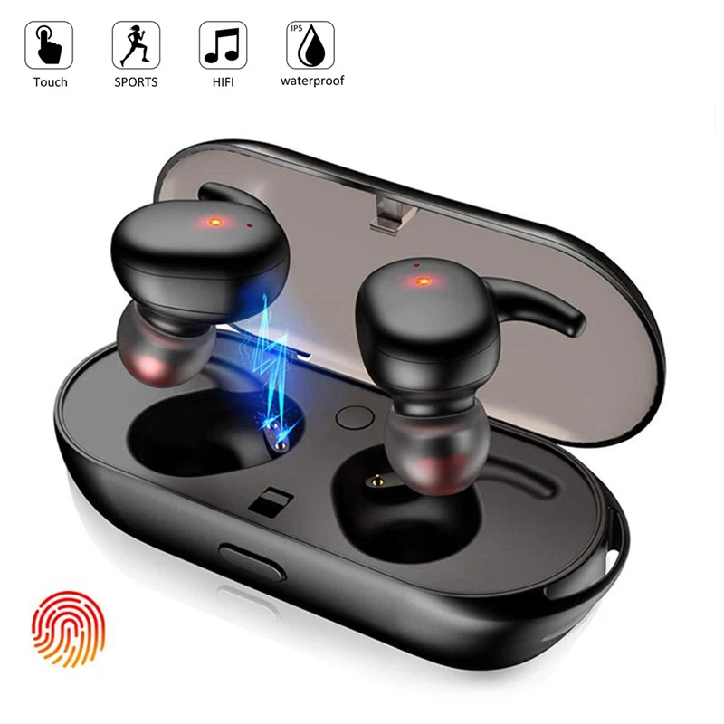 

Y30 Wireless Headphones Touch Control Sports Earbuds Microphone Works On All Smartphones Music Headset TWS Earphones