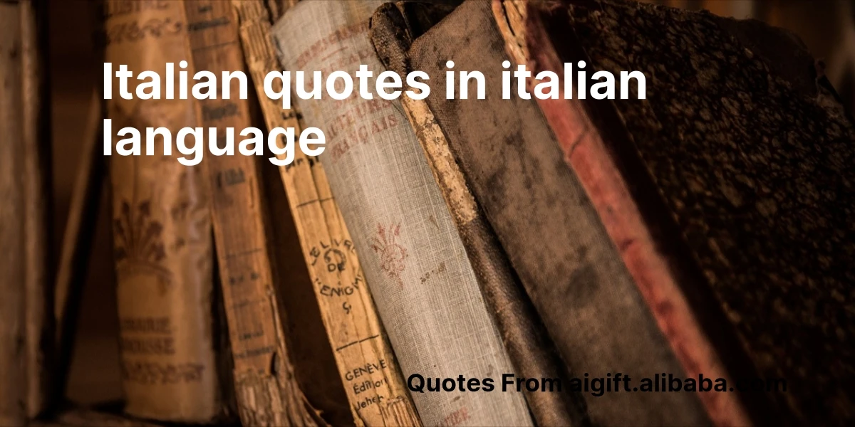 italian quotes in italian language