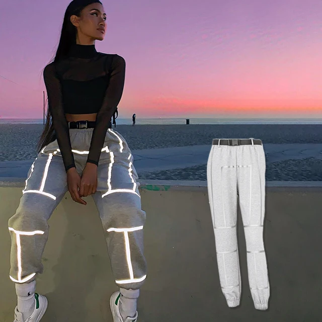 

Wholesale blank reflective tracksuit For Women, Gray