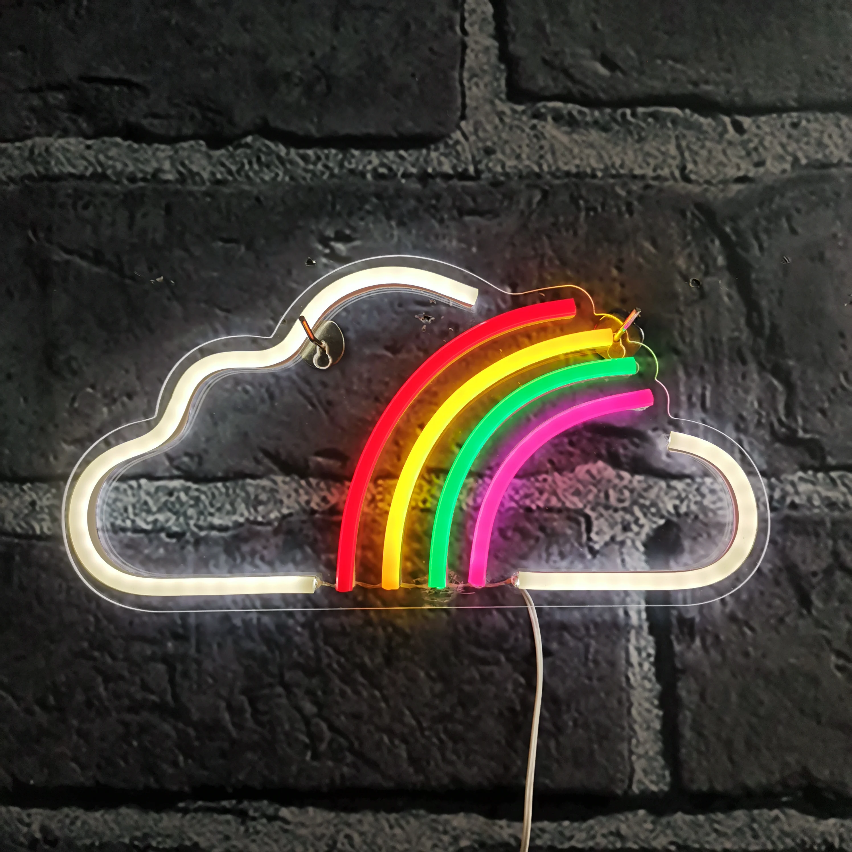 3D Cloud Night Lamp Battery Operated White Cloud Letter Light Christmas Decor 