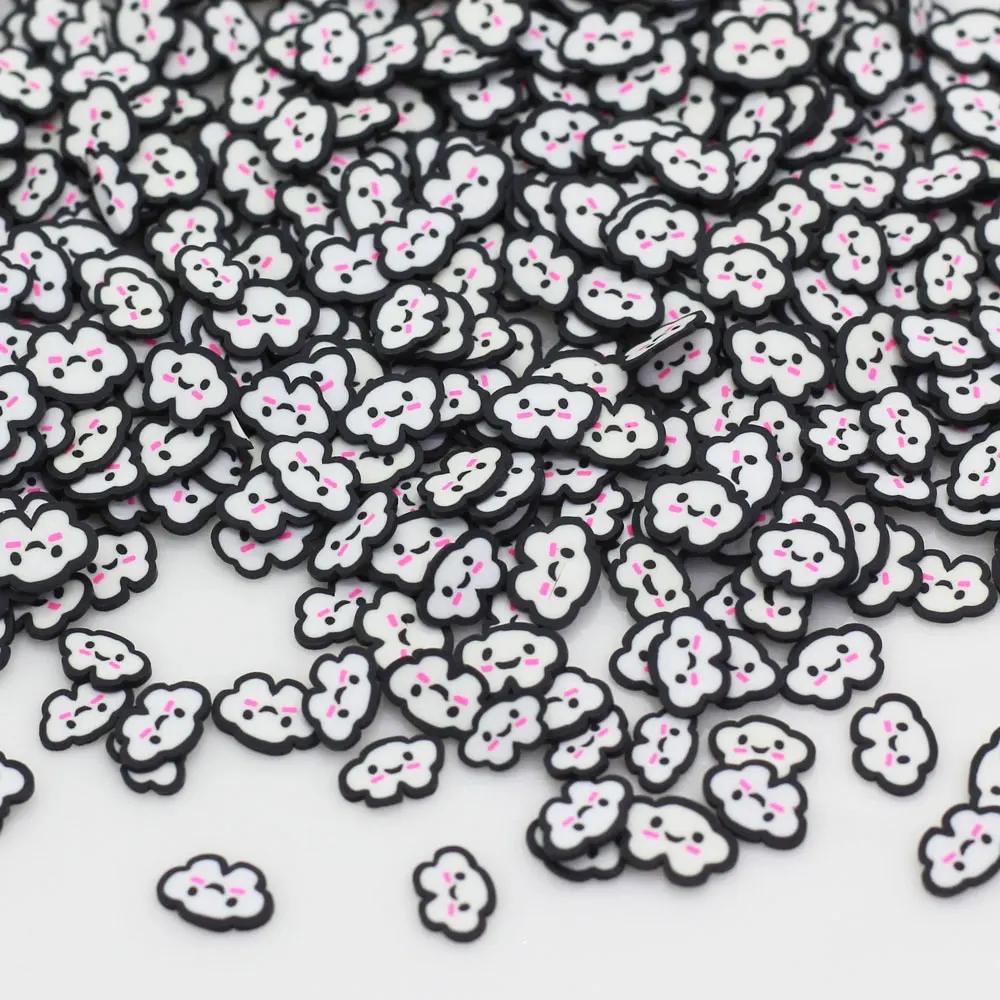 Slime Topping Filling Polymer Clay Sprinkles Lovely Cloud Shape Confetti for Crafts Making DIY Confetti Cloud
